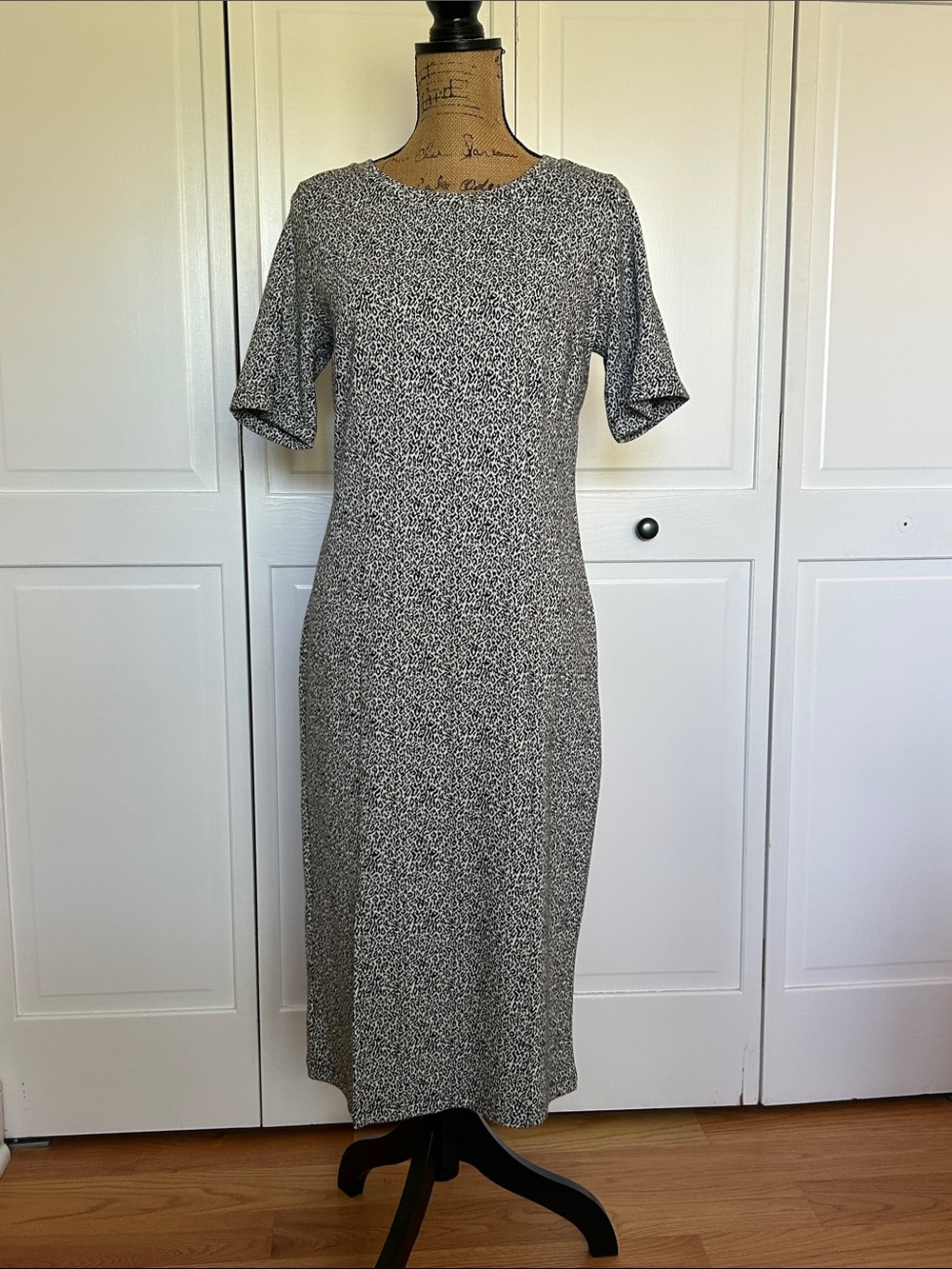 LOFT leopard Print Midi Dress